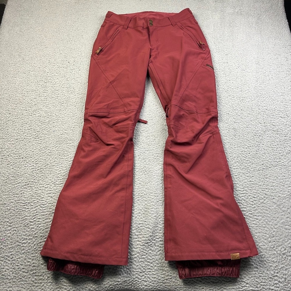 Roxy Snow Pants Womens Red Waterproof Slim Fit Ski Snowboard 15K Dryflight Small